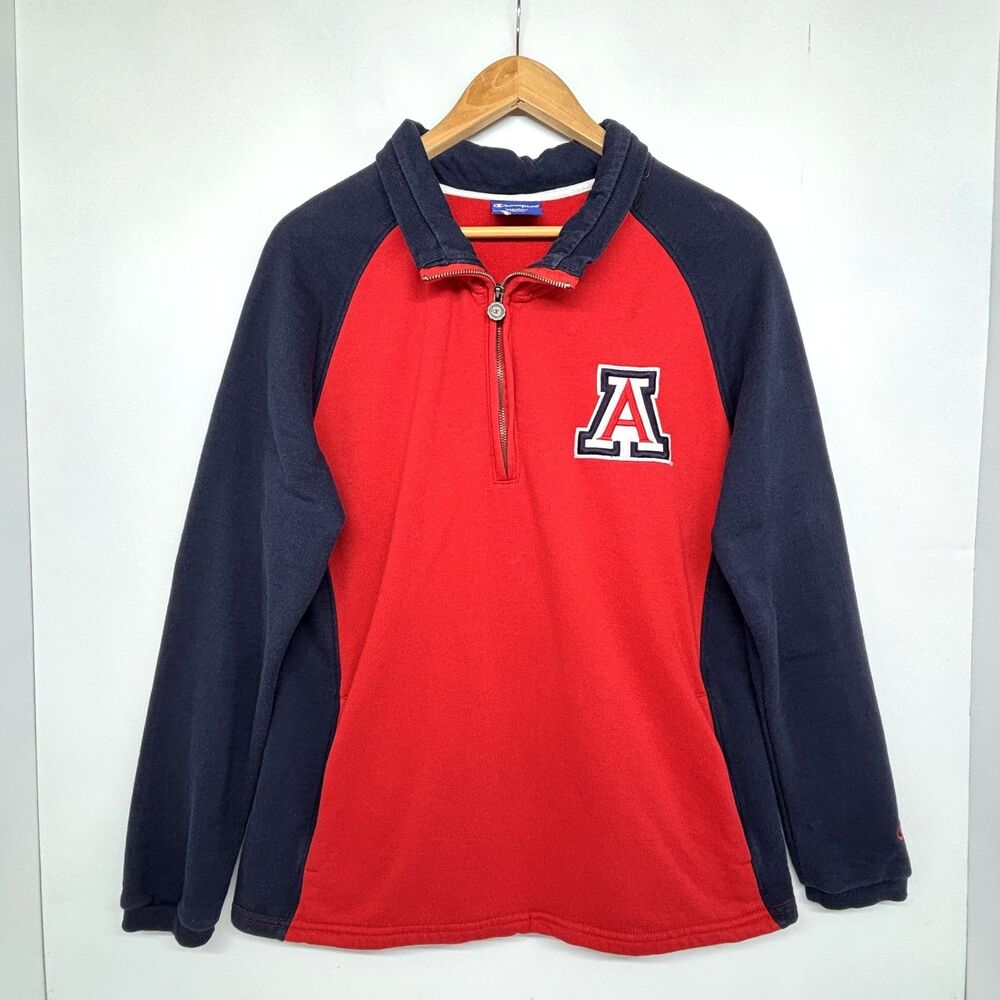 Champion Arizona Wildcats 1/4 Zip Pullover Sweatshirt NCAA College Men's XL
